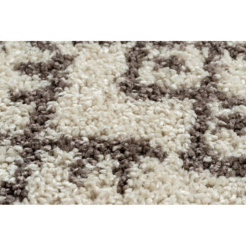 Dywany Łuszczów, Kusový koberec Berber Tanger B5940 cream and brown kruh, 160x160 (priemer) kruh, biela, obývacia izba