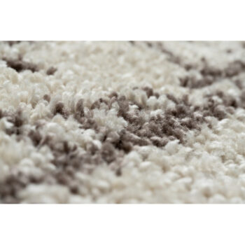 Dywany Łuszczów, Kusový koberec Berber Tanger B5940 cream and brown kruh, 160x160 (priemer) kruh, biela, obývacia izba