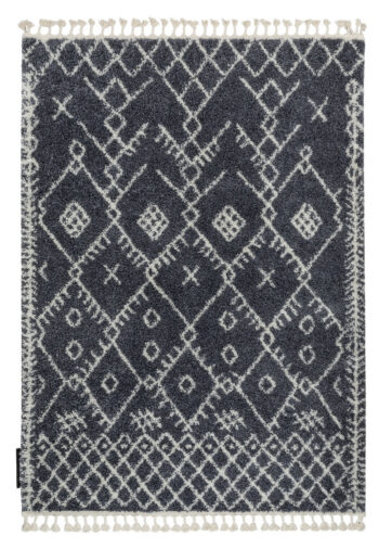 Dywany Łuszczów, Kusový koberec Berber Tanger B5940 grey and white, 180x270, šedá, obývacia izba