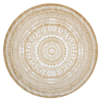 Dywany Łuszczów, Kusový koberec Napkin gold kruh, 100x100 (priemer) kruh, žltá, chodba / predsieň