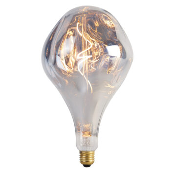 E27 Stmievateľná LED žiarovka A165 strieborná 6W 160lm 1800K