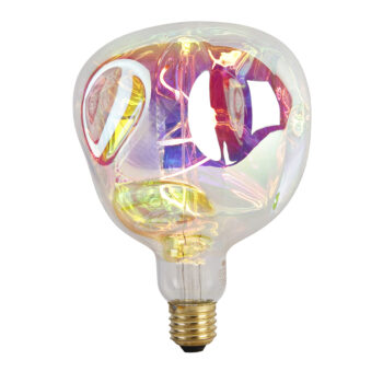 E27 Stmievateľná LED žiarovka G125 Dúha 4W 200lm 1800K