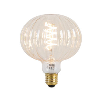 E27 Stmievateľná LED žiarovka G125 Jantárová 4W 200lm 2000K