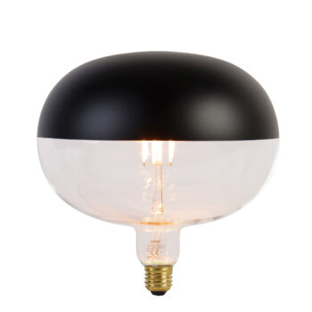 E27 Stmievateľná LED žiarovka Zrkadlo čierna 6W 360lm 1800K