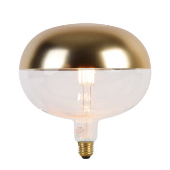 E27 Stmievateľná LED žiarovka Zrkadlo zlatá 6W 360lm 1800K
