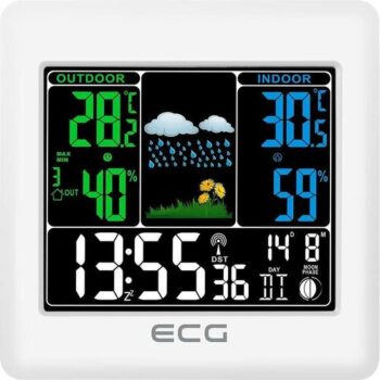 ECG MS 300 White meteostanica, biela