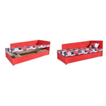 Čalúnená jednolôžková posteľ Edvin 4 Lux P P v červenej farbe s moderným vzorom je ideálnym riešením pre tých, ktorí hľadajú štýlové a praktické riešenie do svojej spálne. Táto posteľ je navrhnutá tak, aby poskytovala maximálny komfort a funkčnosť, pričom jej elegantný dizajn zaručuje, že sa…