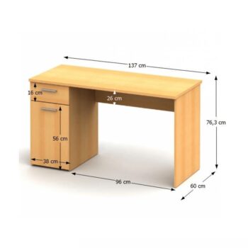 Stôl je vyrobený z kvalitného…