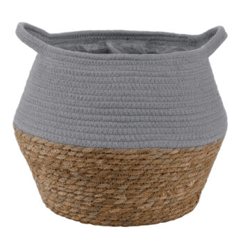 Pletený kôš Elif 26x29 cm v elegantnej kombinácii sivej a prírodnej farby je ideálnym doplnkom pre váš interiér. Tento moderný kôš od značky KONDELA je navrhnutý tak, aby spĺňal nielen estetické, ale aj praktické požiadavky na úložný priestor. Vďaka svojmu okrúhlemu tvaru a kompaktným rozmerom…
