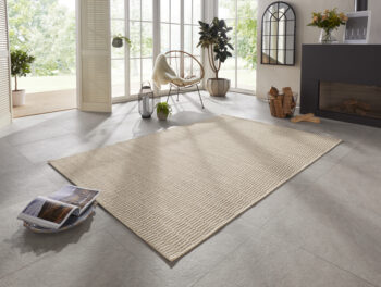 ELLE Decoration, Kusový koberec Brave 103608 Cream z kolekcie Elle – na von aj na doma, 200x290, béžová, chodba / predsieň