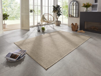 ELLE Decoration, Kusový koberec Brave 103610 Natural Brown z kolekcie Elle – na von aj na doma, 160x230, hnedá, chodba / predsieň