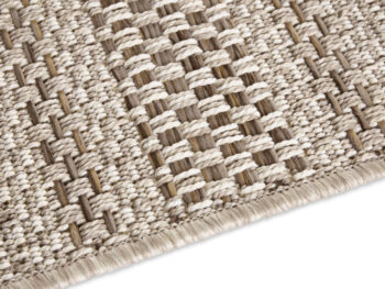 ELLE Decoration, Kusový koberec Brave 103612 Natural Brown z kolekcie Elle – na von aj na doma, 160x230, béžová, chodba / predsieň