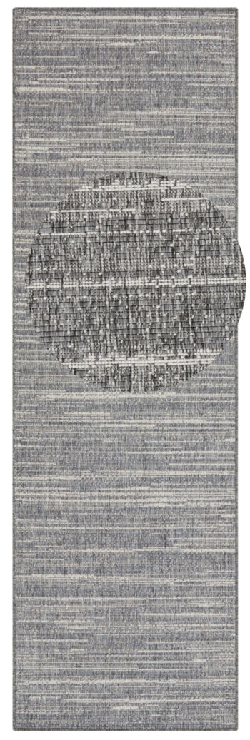 ELLE Decoration, Kusový koberec Gemini 105543 Silver z kolekcie Elle – na von aj na doma, 240x340, šedá, chodba / predsieň