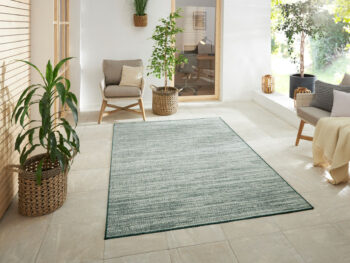 ELLE Decoration, Kusový koberec Gemini 105547 Green z kolekcie Elle – na von aj na doma, 120x170, zelená, chodba / predsieň