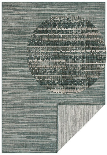 ELLE Decoration, Kusový koberec Gemini 105547 Green z kolekcie Elle – na von aj na doma, 120x170, zelená, chodba / predsieň