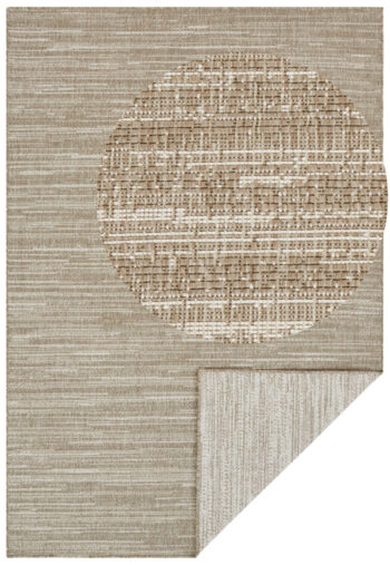 ELLE Decoration, Kusový koberec Gemini 105548 Linen z kolekcie Elle – na von aj na doma, 80x150, béžová, chodba / predsieň
