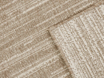 ELLE Decoration, Kusový koberec Gemini 105548 Linen z kolekcie Elle – na von aj na doma, 80x150, béžová, chodba / predsieň