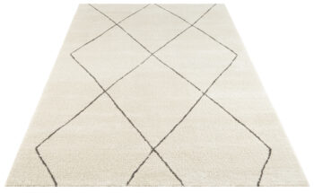 ELLE Decoration, Kusový koberec Glow 103661 Cream / Grey z kolekcie Elle, 80x150, biela, obývacia izba