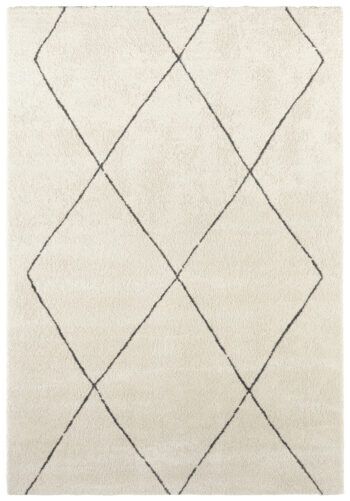 ELLE Decoration, Kusový koberec Glow 103661 Cream / Grey z kolekcie Elle, 80x150, biela, obývacia izba