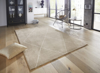 ELLE Decoration, Kusový koberec Glow 103664 Beige / Cream z kolekcie Elle, 160x230, béžová, obývacia izba