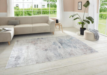 ELLE Decoration, Kusový koberec Maywand 105060 Grey, Rose, Blue z kolekcie Elle, 135x195, šedá, obývacia izba