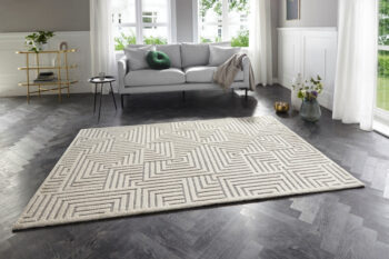 ELLE Decoration, Kusový koberec New York 105093 Cream, grey, 80x150, béžová, kancelária