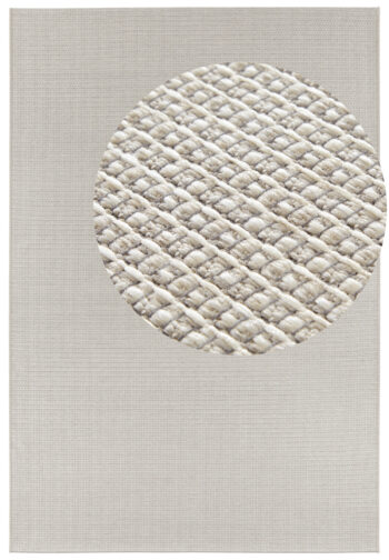 ELLE Decoration, Kusový koberec Secret 103555 Beige, Taupe z kolekcie Elle – na von aj na doma, 140x200, biela, chodba / predsieň