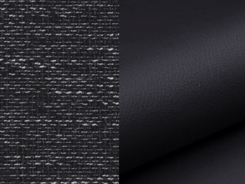 NABBI Oristano P rohová sedačka s rozkladom a úložným priestorom čierna (Berlin 02) / čierna (Soft 11) – Obrázok 3