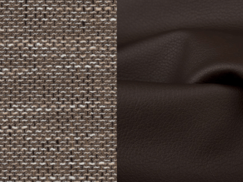 NABBI Lucca L/P rohová sedačka s rozkladom a úložným priestorom cappuccino / tmavohnedá – Obrázok 2