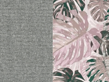 NABBI Alkazar P rohová sedačka s rozkladom a úložným priestorom svetlosivá (Cover 83) / vzor (Jungle 37) – Obrázok 2