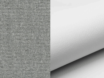 NABBI Ferol P rohová sedačka s rozkladom a úložným priestorom svetlosivá / biela – Obrázok 3