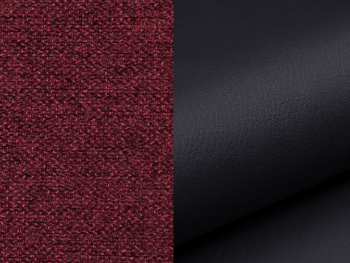 NABBI Nettuno L rohová sedačka s rozkladom a úložným priestorom vínová / čierna – Obrázok 2