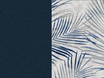 NABBI Aveza 3F rozkladacia trojsedačka s úložným priestorom tmavomodrá / vzor – Obrázok 2