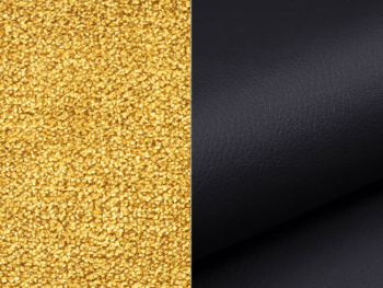 NABBI Rossano U P rohová sedačka u s rozkladom žltá / čierna – Obrázok 2