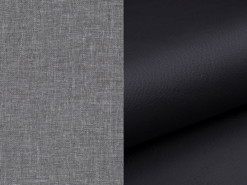 NABBI Feraro L/P rohová sedačka s rozkladom a úložným priestorom svetlosivá (Sawana 21) / čierna (Soft 11) – Obrázok 2