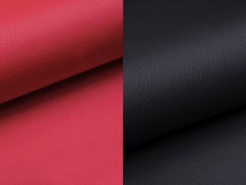 NABBI Folino 140 čalúnená manželská posteľ s roštom červená / čierna – Obrázok 2