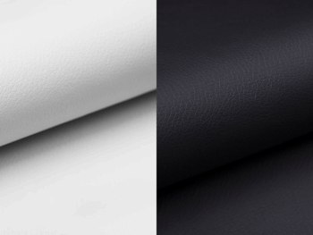 NABBI Folino 140 čalúnená manželská posteľ s roštom biela / čierna – Obrázok 2