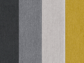 NABBI Cosa rozkladacia pohovka s úložným priestorom čierna / sivá / svetlosivá / žltá – Obrázok 3