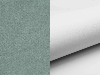 NABBI Rossano U L rohová sedačka u s rozkladom mentolová / biela – Obrázok 2