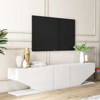 EMERALD – Škandinávsky televízny stolík pre modernú obývaciu izbuEMERALD je elegantný televízny stolík navrhnutý v čistom škandinávskom štýle, ideálny pre každú modernú obývaciu izbu. Jeho jednoduchý, ale sofistikovaný dizajn v čisto bielej farbe vytvára svieži a nadčasový vzhľad, ktorý sa hodí do každého interiéru.Materiál: Melamín, VT laminát a ďalšie kvalitné materiályFarba: BielaRozmer: 40 x 180 x 30 cmVybavenie: Plné dvierka pre skrytý úložný priestorŠtýl: ŠkandinávskyTvar: ObdĺžnikovýPočet dvierok: 3 plné dvierkaHrúbka materiálu: 18 mmDodanie: Dodávame v demonte pre jednoduchú montážEMERALD ponúka praktický úložný priestor s 3 plnými dvierkami, ktoré umožňujú jednoduché uloženie elektroniky, káblov a ďalších nevyhnutností. Jeho obdĺžnikový tvar a štíhle rozmery umožňujú ľahké umiestnenie aj do menších miestností, zatiaľ čo kvalitný melamín a laminát zaisťujú dlhú životnosť a odolnosť nábytku.Dodajte svojej obývačke svieži a štýlový vzhľad s televíznym stolíkom EMERALD, ktorý spája funkčnosť a škandinávsky dizajn v dokonalej harmónii.