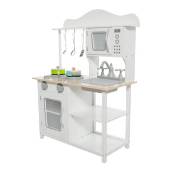 Detská kuchynka Emiel v bielej a prírodnej farbe je ideálnym doplnkom pre každé dieťa vo veku od 6 do 12 rokov, ktoré sa rado hrá na kuchára. Táto moderná kuchynka je navrhnutá tak, aby podporovala kreativitu a rozvíjala zručnosti detí pri hre. Vďaka svojmu elegantnému dizajnu a svetlým farbám…