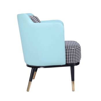 Predstavujeme vám dizajnové kreslo Emren, ktoré vyniká svojím moderným vzhľadom a jedinečnou farebnou kombináciou čiernobielej, neo mint a čiernej. Toto klasické kreslo je ideálnym doplnkom do každého interiéru, kde sa stane stredobodom pozornosti a dodá priestoru šmrnc.