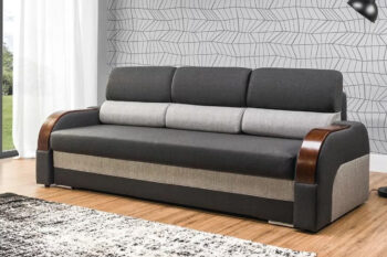 Rozkladacia pohovka ENGEL je spojením skvelého moderného dizajnu a elegancie. Vyniká nielen svojím vzhľadom, ale i praktickým spracovaním. Je vhodná do moderných typov interiérov.Sedák je tvorený kvalitnými vlnovcovými pružinami v kombinácii s PUR penou. Zabezpečuje tak maximálny komfort počas sedenia. Na opierkach sú estetické drevené dekorácie. Je čalúnená látkou INARI 95, INARI 91.Pohovka disponuje úložným priestorom na uloženie vašej posteľnej bielizne a podobne. Po rozložení vám poskytne spaciu plochu o rozmere: 150 x 195 cm. Je vhodná na príležitostné spanie.Rozmery (š,h,v): 231 x 93 x 90 cm.