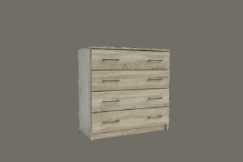 Zásuvková komoda ENIJA je charakteristická elegantným dizajnom a poteší aj veľmi priaznivou cenou. Disponuje štyrmi zásuvkami, vďaka svojim praktickým rozmerom sa zmestí aj do menších priestorov.V ponuke sú viaceré farebné prevedenia. Je vyrobená z kvalitnej LTD dosky, ktorá je jednoduchá na udržiavanie. Úchyty sú kovové.Rozmery (ŠxVxH): 80 x 80 x 42 cm.Dodávame v demonte.