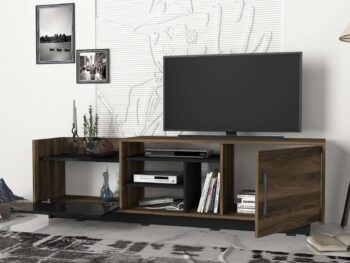 Predstavujeme ENTO, TV stolík, ktorý prináša do vašej obývačky eleganciu a moderný dizajn. Tento štýlový nábytok v kombinácii orecha a mramoru je navrhnutý tak, aby poskytoval praktické a estetické riešenie pre vaše multimediálne zariadenia a ďalšie potreby.Detailné špecifikácieTyp tovaru: TV stolíkMateriál: Kvalitná LTD s hrúbkou materiálu 18 mm, zaisťujúca odolnosť a dlhú životnosť.Rozmery: 180 x 55 x 35 cm, ideálny pre moderné obývacie priestory.Farba: Elegantná kombinácia orecha a mramoru, ktorá dodáva priestoru sofistikovaný a moderný vzhľad.Vybavenie: Regálka a 2 skrinky, poskytujúce dostatok úložného priestoru pre elektroniku, knihy alebo dekorácie.Dodatočné informácie: Produkt je dodávaný v demontovanom stave, čo uľahčuje transport a montáž.TV stolík ENTO je ideálnou voľbou pre tých, ktorí hľadajú moderný a funkčný nábytok s elegantným vzhľadom. Jeho kombinácia orecha a mramoru a minimalistický dizajn prinášajú do vášho domova sviežosť a moderný štýl, zatiaľ čo poskytujú dostatok úložného priestoru pre všetky vaše potreby.