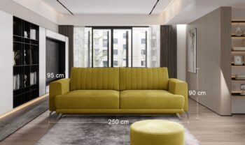 Zariaďte si obývačku, spálňu či študentskú izbu s flexibilným kúskom, ako je rozkladacia pohovka s úložným priestorom ENZIA. Jej flexibilita spočíva v tom, že je možné ju pomocou jednoduchého mechanizmu premeniť na pohodlné lôžko na večerné leňošenie pri pozeraní televízie alebo výnimočné…