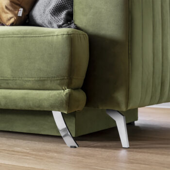 Zariaďte si obývačku, spálňu či študentskú izbu s flexibilným kúskom, ako je rozkladacia pohovka s úložným priestorom ENZIA. Jej flexibilita spočíva v tom, že je možné ju pomocou jednoduchého mechanizmu premeniť na pohodlné lôžko na večerné leňošenie pri pozeraní televízie alebo výnimočné…