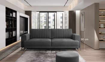 Zariaďte si obývačku, spálňu či študentskú izbu s flexibilným kúskom, ako je rozkladacia pohovka s úložným priestorom ENZIA. Jej flexibilita spočíva v tom, že je možné ju pomocou jednoduchého mechanizmu premeniť na pohodlné lôžko na večerné leňošenie pri pozeraní televízie alebo výnimočné…