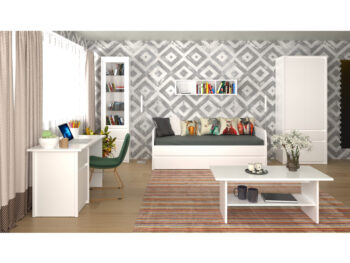 Písací stôl Erodin 1D1S/120 v elegantnej bielej farbe je ideálnym riešením pre moderné interiéry, či už do detskej izby alebo kancelárie. Tento stôl od značky KONDELA ponúka praktické a funkčné využitie s dôrazom na jednoduchosť a čistý dizajn.