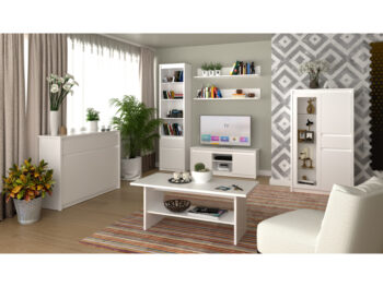 Jednodverový regál so zásuvkou Erodin 1D1S v elegantnej bielej farbe je ideálnym riešením pre tých, ktorí hľadajú praktický a moderný nábytok do svojho interiéru. Tento regál od značky KONDELA ponúka kombináciu úložného priestoru s jednou dvierkou a jednou zásuvkou, čo umožňuje…